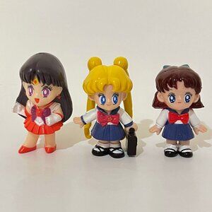 Lot of 3 Sailor Moon Irwin Toy 2" Dolls 1996 Vintage Adventure Action Figure